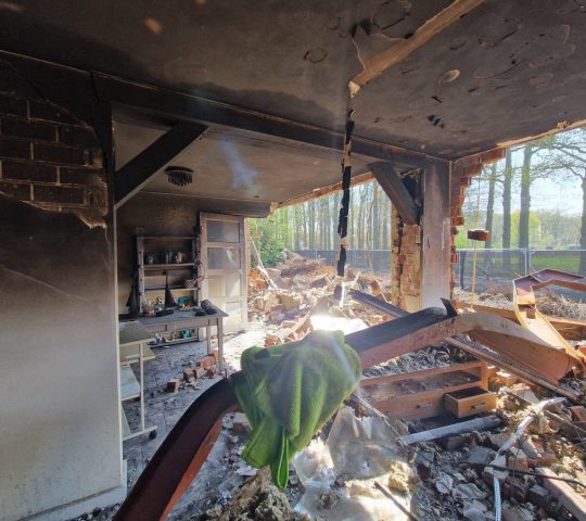 schade door brand in huis Schadevaststelling bij brandschade door contra-expert Secuur Schade expert.